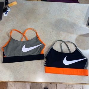 Two Nike sports bras